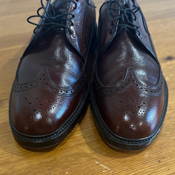 Sears Dark Brown Leather Men's Oxford Shoes - Picture 6 of 12